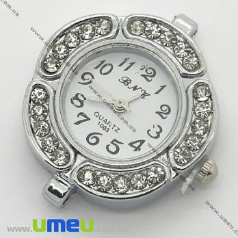 [Архив] Часы для браслетов, Серебро, 32х26 мм, 1 шт (CLC-003997)