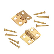 Петлі для скриньки, Золото, 10х8 мм, уп (2 шт) (OSN-054667)