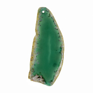 Зріз Агату, Зелений, 75х32 мм (POD-032478)