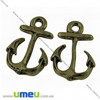 [Архів] Підвіска металева Якір, Антична бронза, 16х11 мм (POD-007279)