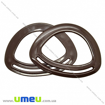 Ручки для сумок пластикові овальні, 18х13 см, Коричневі (BAG-002483)