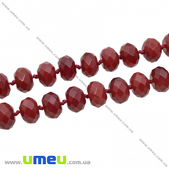 [Архів] Намистина натуральний камінь Рубеллит, 12х8 мм, Бочонок гранований (BUS-035353)