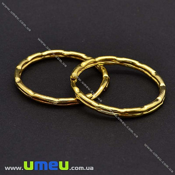 Кольцо для ключей, Золото, 25 мм, 1 шт (OSN-014805)