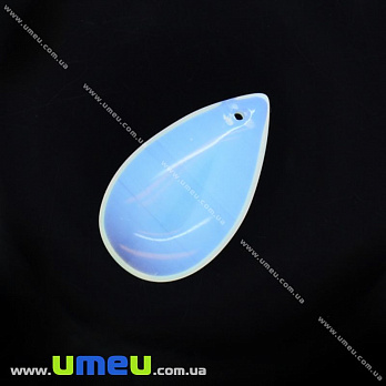 Підвіска з натурального каменю Крапля, опал (Місячний камінь), 23х13 мм (POD-009314)