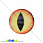 /p37057-kaboshon-stekl-s-printom-glaz-14-mm-zheltiy-krugliy/