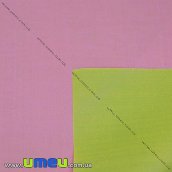 Упаковочная бумага двухсторонняя, Розовая с салатовым, 68х100 см, 1 лист (UPK-019290)
