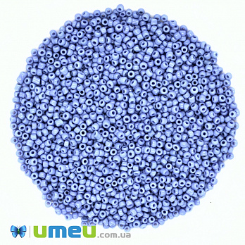 Бісер китайський дрібний, 12/0, Синій натуральний, 2 мм (BIS-037690)