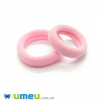 Гумка для волосся мікрофібра, 30 мм, Рожева світла (OSN-049563)