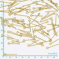 Булавки, Золото, 2,0 см, 0,7 мм, уп (5 г) (PIN-056166)