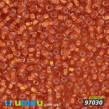 Бісер чеський №306 / 97030, Помаранчевий, Блискучий, 10/0 (BIS-005208)