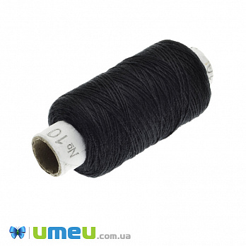 Нитка поліестерова EVRO №10, Особливо міцна, Чорна, 200 м (MUL-042233)