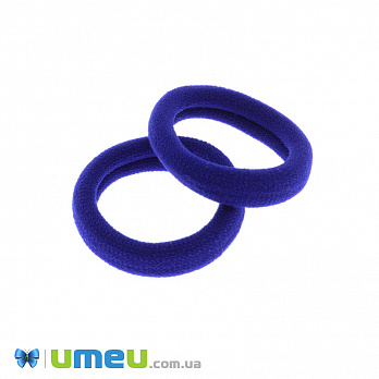 Гумка для волосся мікрофібра, 32 мм, Синя (OSN-049555)