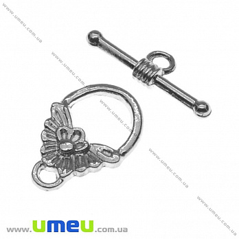 [Архів] Тогл, Темне срібло, 18х12 мм (ZAM-013533)