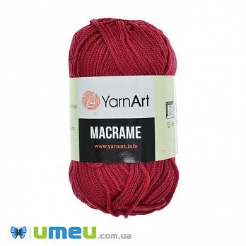 Пряжа YarnArt Macrame 90 г, 130 м, Красная 143, 1 моток (YAR-038447)