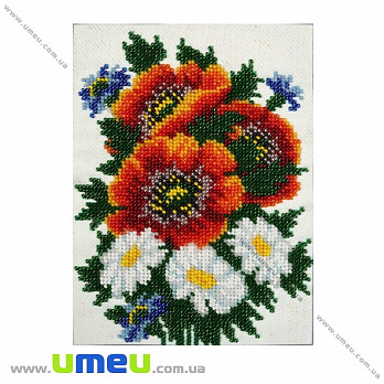 Схема для виш. бісером VDV, Маки і ромашки Т-624, 18х13 см (SXM-032089)