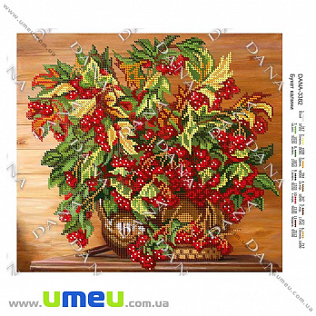 Схема для виш. бісером Dana, Букет калини DANA-3382, 32х28 см (SXM-034512)