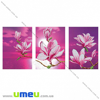 Схема триптих для виш. бісером Dana, Цвітіння магнолії DANA-44 (SXM-034469)