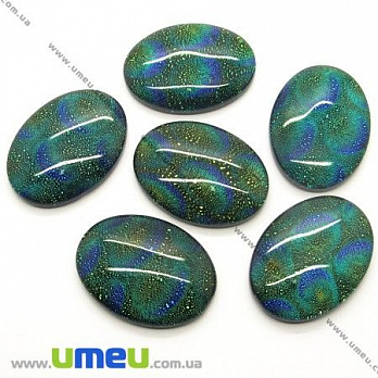 Кабошон діхроічний, 40х30 мм, Овальний (KAB-005550)