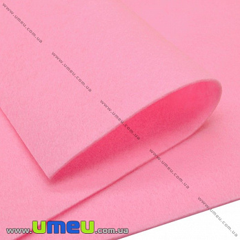 Фетр мягкий 1,3 мм, 10х15 см, 531 Розовый, 1 шт (FLT-019487)