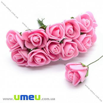 Роза латексная, 15 мм, Розовая, 1 шт (DIF-014626)