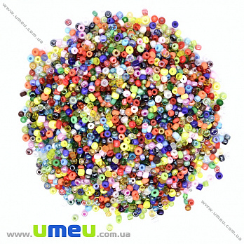 Бісер китайський дрібний, 12/0, Мікс, 2 мм (BIS-033105)