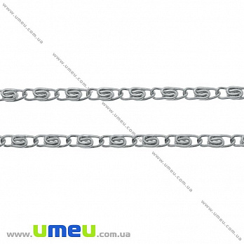 Ланцюг, Темне срібло, 7х2,5 мм (ZEP-026040)