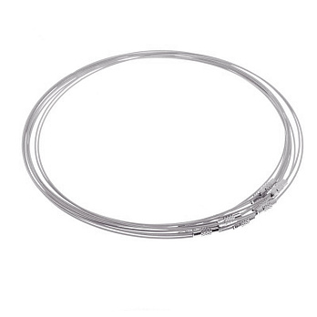 Основа для кольє Чокер, Срібляста, 44 см (OSN-000467)