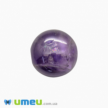 Кабошон нат. камінь Аметист УЦІНКА, Круглий, 16 мм (KAB-033555)