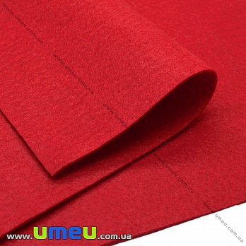 [Архів] Фетр м'який 1,3 мм, 20х30 см, 502 Червоний (FLT-019401)