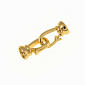 Застёжка, 23х7 мм, Латунь с покрытием 18 kt (ZAM-060877)