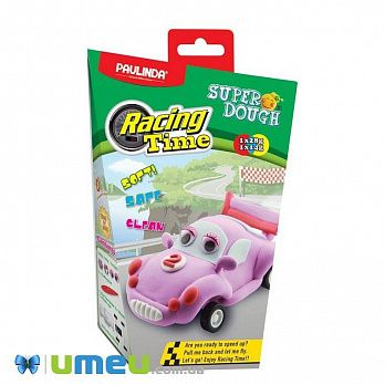 Масса для лепки Paulinda Super Dough Racing time Машинка розовая (DIF-043528)