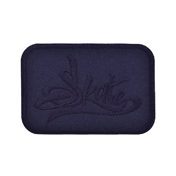 Термоаплікація Прямокутна Skate, 7х4,8 см, Синя (APL-053371)