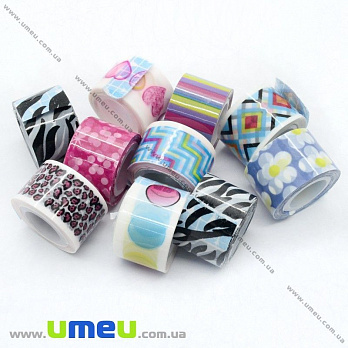 Декоративний скотч, Мікс, 12 мм (DIF-018141)