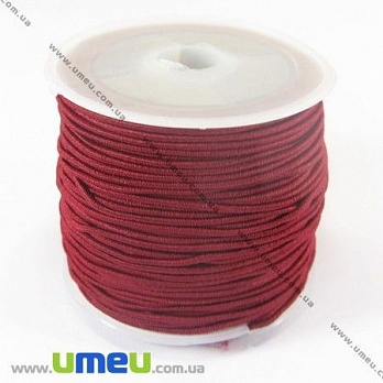 Резинка кругла, Бордова, 1,0 мм (LEN-003049)