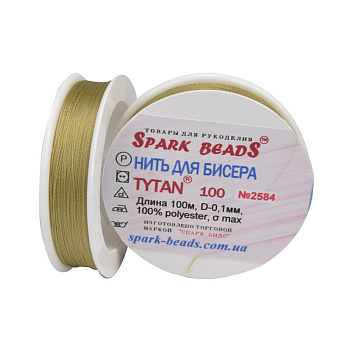 Нить для бисера Титан 100, Оливковая №2584, 100 м (MUL-010608)