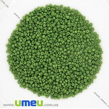 Бісер китайський дрібний, 12/0, Оливковий натуральний, 2 мм (BIS-008664)