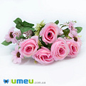 Букет роз с ромашками, 30 см, Розовый, 1 шт (DIF-044802)
