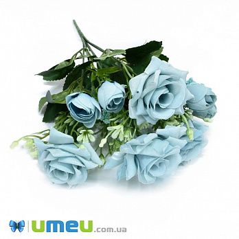 Букет троянд, 33 см, Блакитний (DIF-045820)