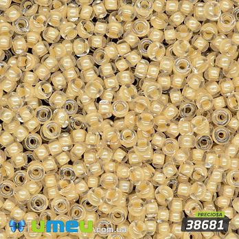 Бісер чеський №663/38681, Жовтий, Пофарбований, 10/0 (BIS-047846)