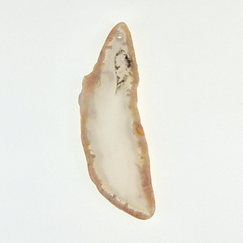 Зріз Агата, Сіро-коричневий, 77х25 мм (POD-032459)