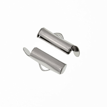 Затискачі круглі з нерж. сталі, 213х6х4 мм, Темне срібло (ZAG-060894)