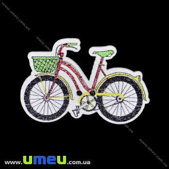Декоративный пришивной элемент Велосипед, 32х21 мм, 1 шт (DIF-033466)