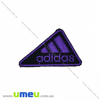 Термоаппликация Adidas, 5х3 см, Фиолетовая, 1 шт (APL-029973)