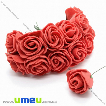 Роза латексная, 25 мм, Красная, 1 шт (DIF-015465)