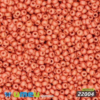 Бісер чеський №812/22004, Теракотовий, Перламутровий, 10/0 (BIS-043930)