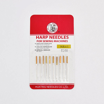 Голки HARP NEEDLES №90/14 для побутових швейних машин, 10 шт (SEW-060240)