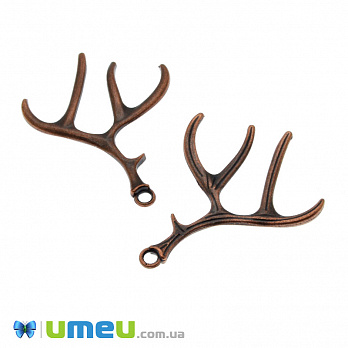 [Архів] Підвіска металева Ріг, Мідь, 52х40 мм (POD-045047)