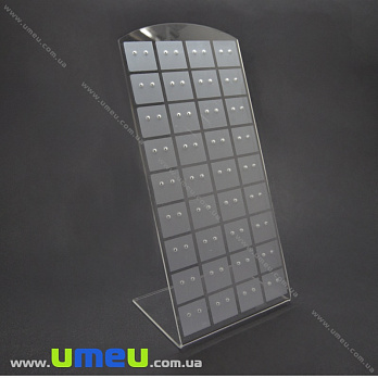 Подставка под пусеты, 19,5х9х6,5 см, Прозрачная, 1 шт (UPK-035034)