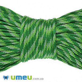 Шнур паракорд семижильный меланж 4 мм, Зеленый, 1 м (LEN-047064)
