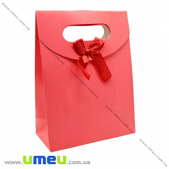 Подарочный пакет на липучке, Красный, 16х12х6 см, 1 шт (UPK-020430)